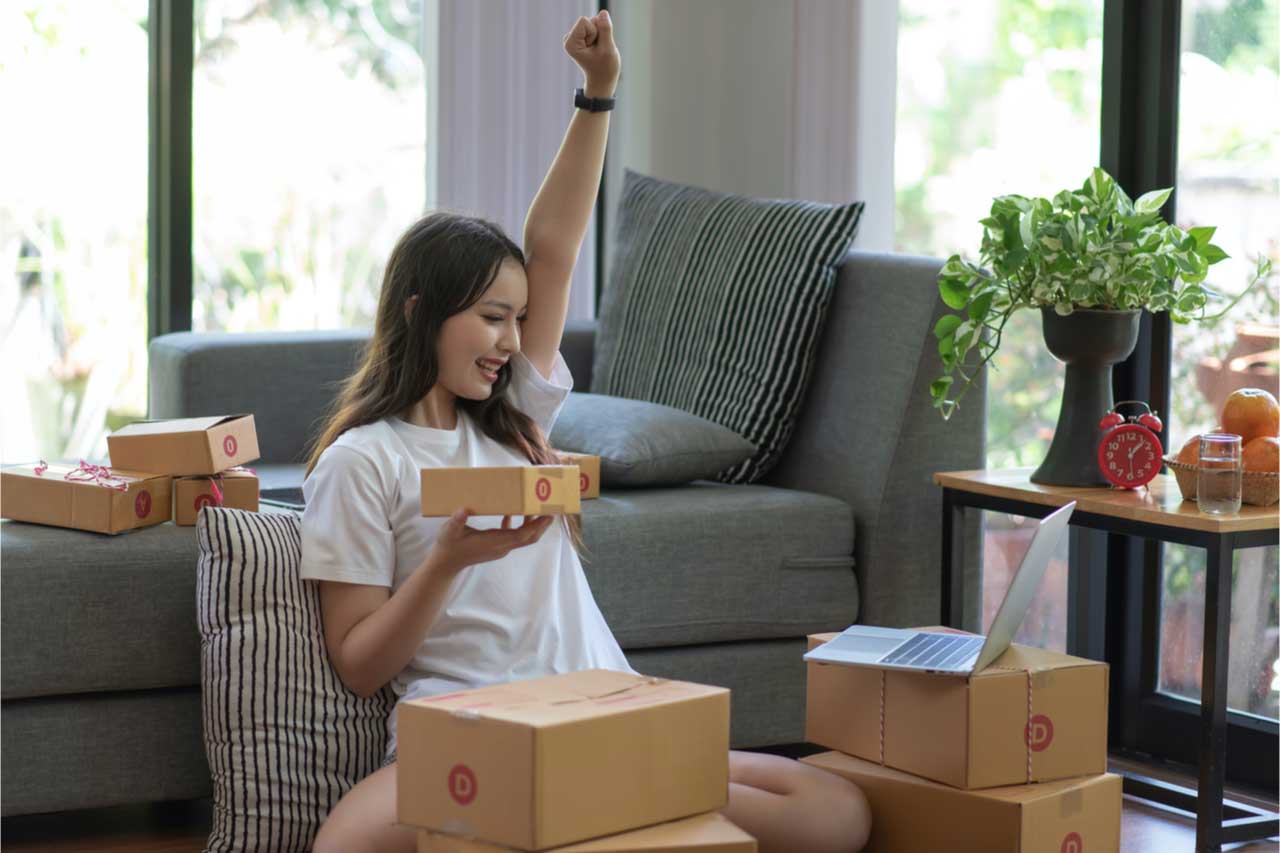 happy young girl photo